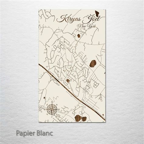 Kiryas Joel, New York Street Map - Small (11.25” x 19”) / Papier Blanc | Street map, Ny map, Map