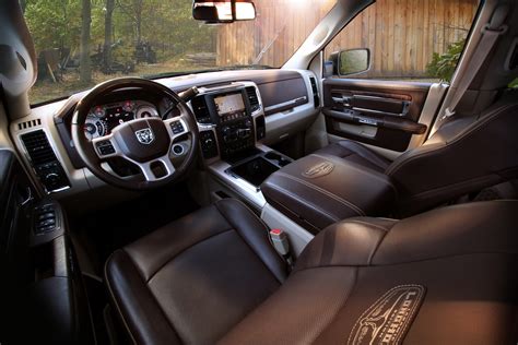 2014 Ram 3500 Laramie Longhorn interior - The Fast Lane Truck