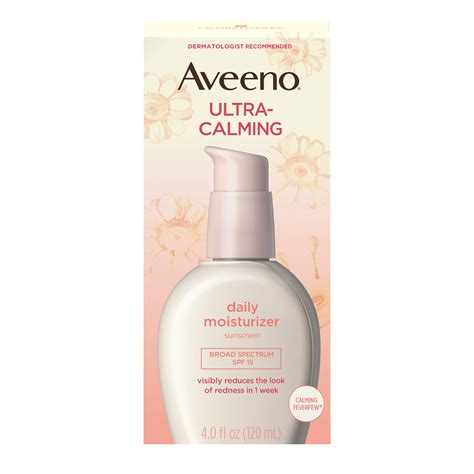 Aveeno Ultra-calming Facial Moisturizer with Calming Feverfew ...