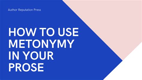 Using metonymy in your writing – Author Reputation Press Blog