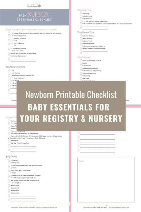 6+ Awesome Baby Layette Checklist Printable – Repli Counts Template ...