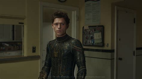 1366x768 Resolution Tom Holland Spider-Man No Way Home Black Suit ...