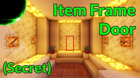 How to Make a Hidden Item Frame Door (1.21) | Minecraft Redstone ...