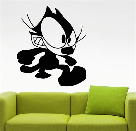 Amazon.com: Felix the Cat Wall Vinyl Decal Wall Sticker Home Design Home Interior Home Decor ...