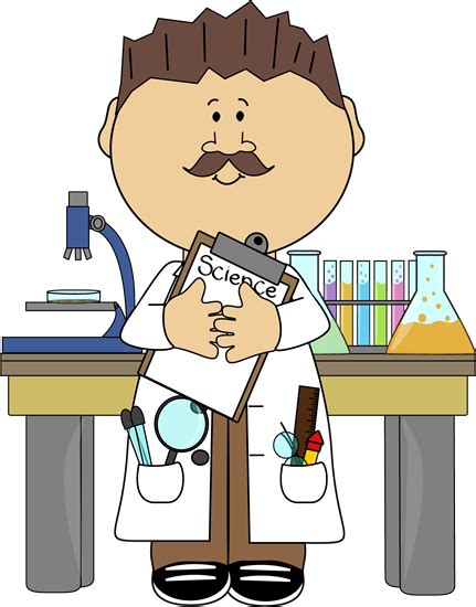 Science Teacher in Class Clip Art - Science Teacher in Class Vector Image