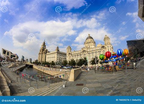 Historic Buildings at the Liverpool Waterfront. Editorial Photo - Image ...