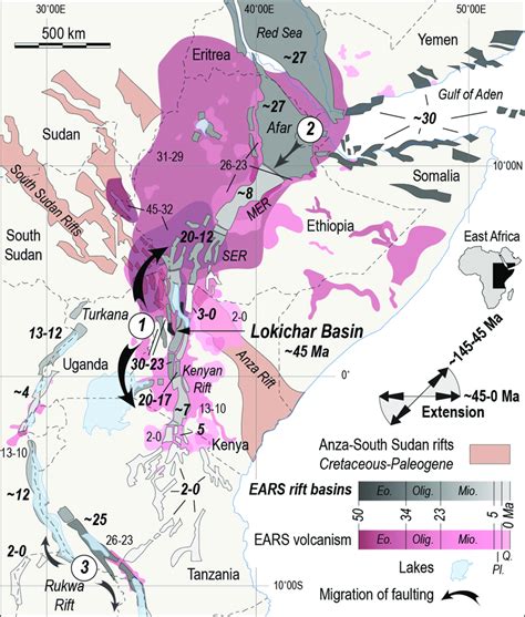 4. Chronology of Cretaceous-Recent rift basin formation and ...