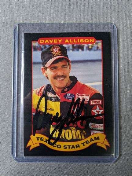 1992 Maxx Davey Allison AUTOGRAPH - South Auction