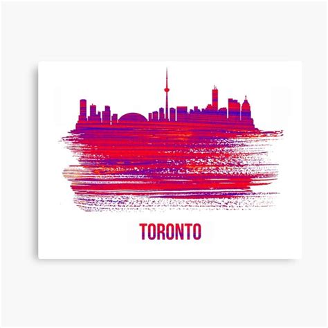 "Toronto City Skyline" Canvas Print by NAXART | Redbubble