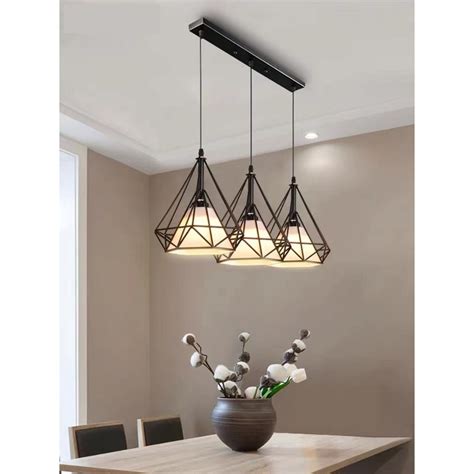 3 Pcs Minimalist Personality Retro Pendant Lights Living Room ...