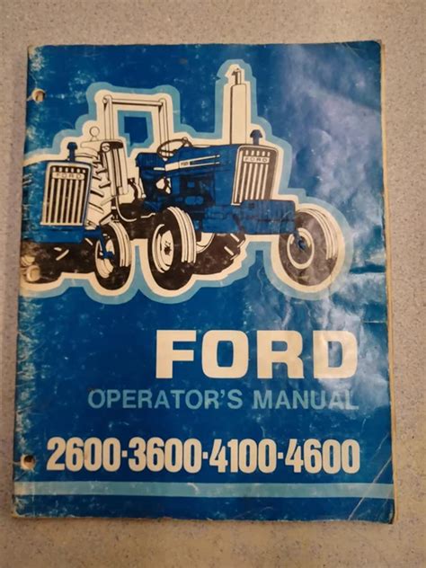 Ford 2600,3600,4100 & 4600 Operators Manual