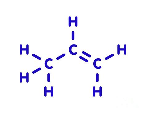 Propene Molecule Photograph by Molekuul/science Photo Library - Fine ...