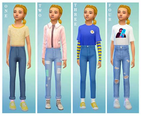 Kids clothes cc sims 4 - vsapi