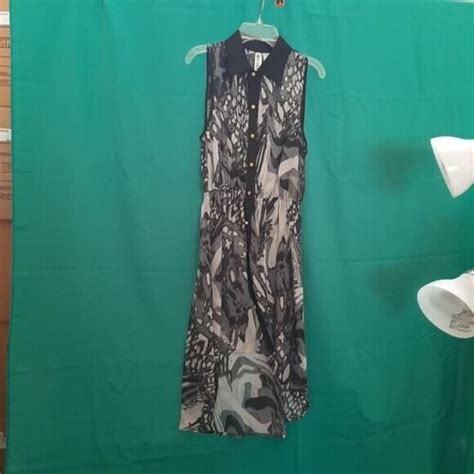 NEW ! Mimi Chica Sleeveless Dress Black/White Floral Extra Long Size S | eBay
