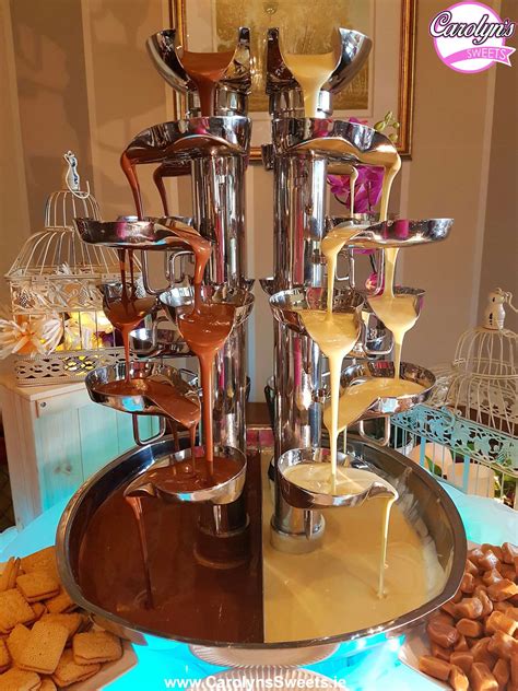 Chocolate Fountain Hire from Carolyn's Sweets.ie. Single, Double or Triple