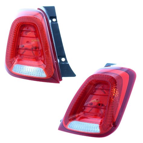 Fits Fiat 500 Hatchback 2015-> Rear Back Tail Lights Lamps 1 Pair Left & Right | eBay