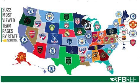 US soccer map: Most-viewed soccer teams by state 2022 - SoccerNorthwest.com