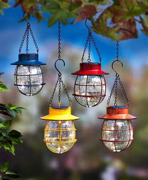 Country Solar Hanging Lanterns Led Lights Rustic Farmhouse | Etsy