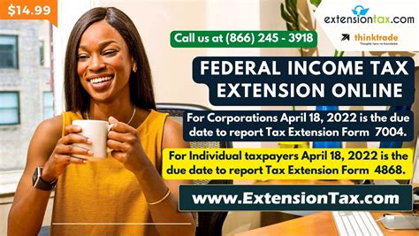 The Individual Income Tax Extension Deadline is Approaching Soon!