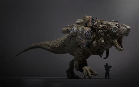 Warrior rex | Robot animal, Futuristic art, Robot concept art