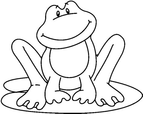 Frog clipart black and white 3 – Clipartix