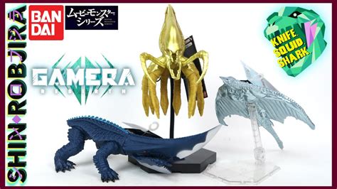 Bandai Movie Monster Series: Gamera Rebirth - Zigra, Viras & Guiron | Triple Review - YouTube