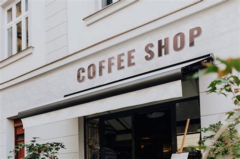 Cafe logo mockup, coffee shop | Premium PSD Mockup - rawpixel