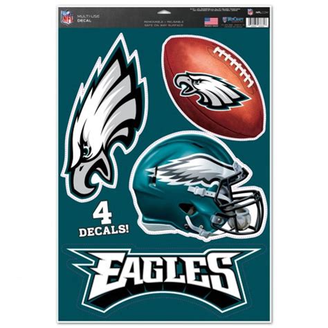 Philadelphia Eagles - Set Of 4 Ultra Decals at Sticker Shoppe