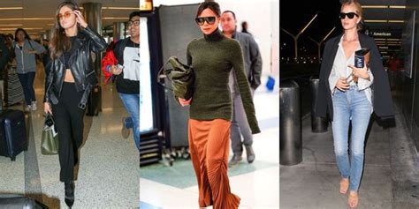 26 Fashionable Airport Outfit Ideas for Women - Celebrity Travel Looks