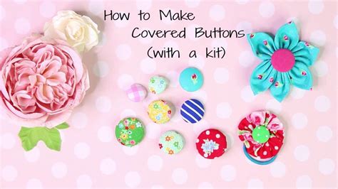 How to Make Fabric Buttons with a Kit | Beginner sewing projects easy, Sewing projects for ...