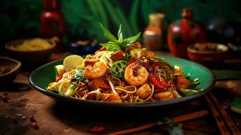 Mee Goreng Mamak: a Malaysian Street Food, Stir-fried Noodles with ...