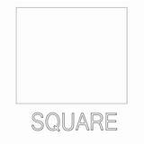Coloring Printable Square Preschool Shapes Kids Worksheets Circle  sketch template