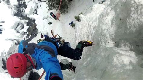 Ice climbing accident - YouTube