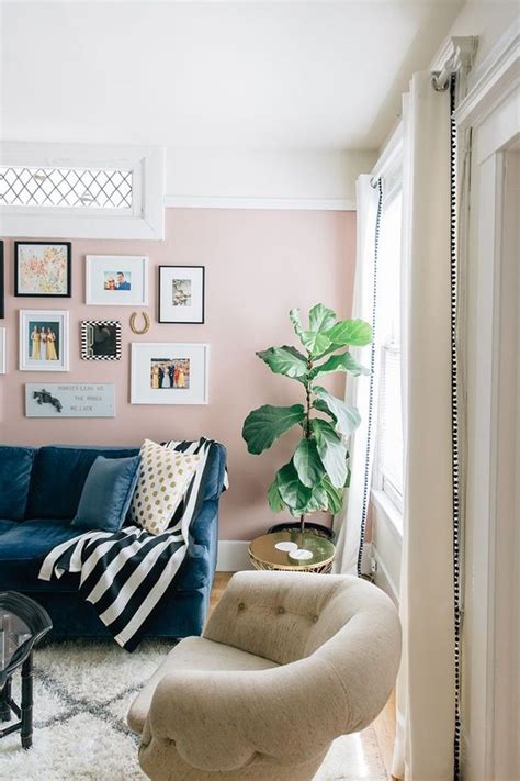 Pale Pink Living Rooms: Successful Style Ideas to Make this Wall Color ...