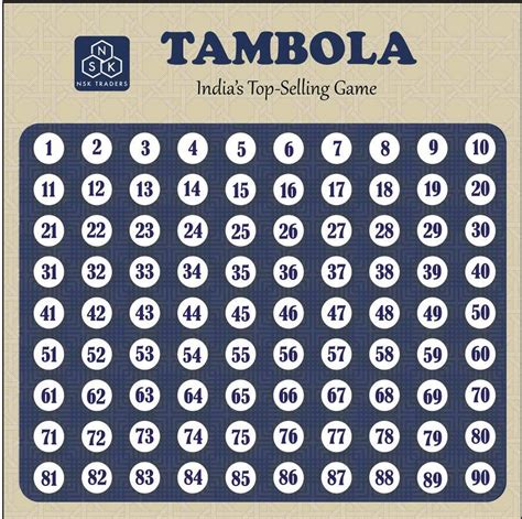 Entry #22 by aishakhalidqau for Tambola Game board improvised design and Tambola logo needed ...