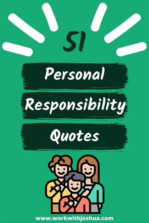 51 Personal Responsibility Quotes for Students & Success - Work With Joshua