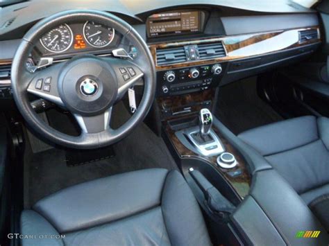 Black Interior 2008 BMW 5 Series 535i Sedan Photo #40676996 | GTCarLot.com