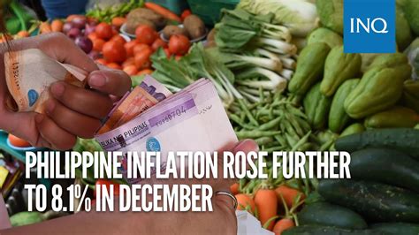 Philippine inflation rose further to 8.1% in December - YouTube