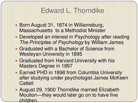 Edward l thorndike