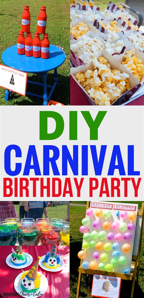 Birthday Party Ideas: Throw an amazing DIY carnival birthday party for your… | Birthday party ...