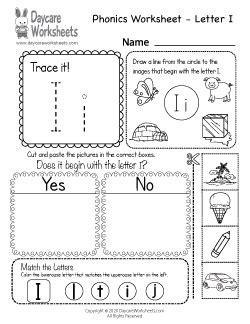 Letter Ii Worksheet