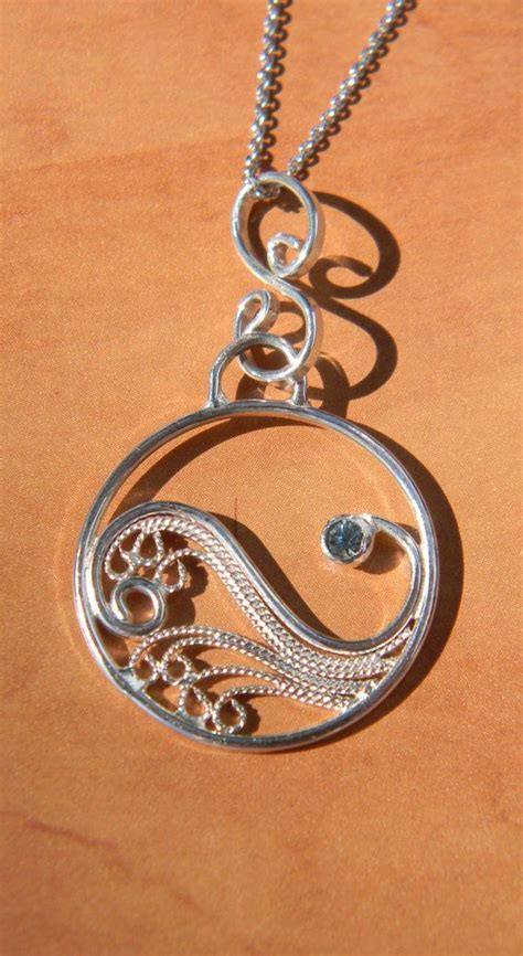 Sterling silver filigree, Filigree pendant, Filigree jewelry