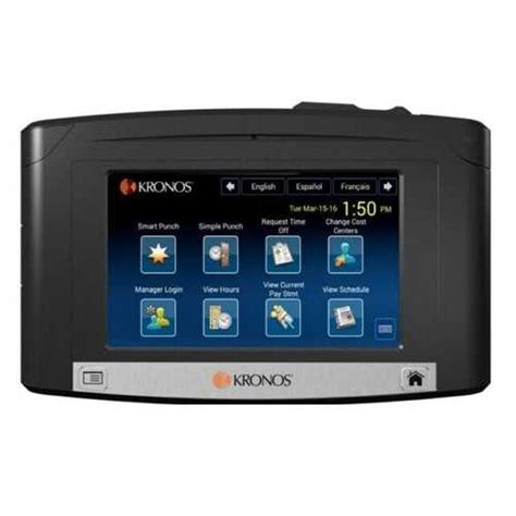 Buy Kronos (UKG) InTouch 9100 Touchscreen Time Clock w/PSU, Biometric Scanner | ACT