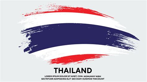 New faded grunge texture Thailand colorful flag design vector 11817029 Vector Art at Vecteezy