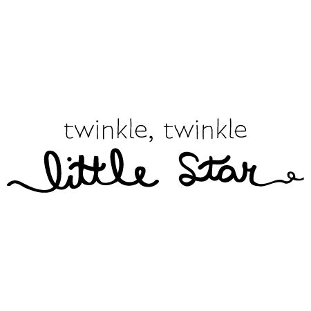 Twinkle Little Star Handwritten Wall Quotes™ Decal | WallQuotes.com