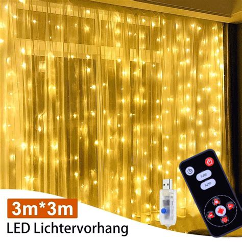 LED Curtain Lights,9.8ft x 9.8ft Fairy String Lights, Waterproof Starry Christmas String Light ...