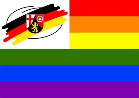 Rainbow Flag Rhineland-Palatinate - Openclipart