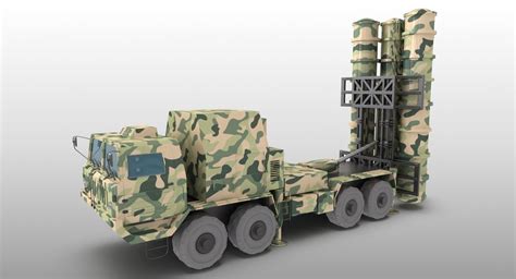 HQ-9 Anti-aircraft missiles System HQ9 FT-2000 3D model 1