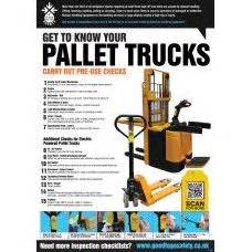 New poster - pallet truck checklist safety http://www.goodtogosafety.co.uk/Accessories/Posters ...