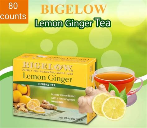 Bigelow Lemon Ginger Tea, 80 counts | Lazada PH